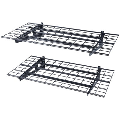 Vevor Sturdy Garage Shelving Unit 4 X 2 Ft Heavy Duty Wall Mounted 500 Lbs Capacity 2 Pack from B&Q