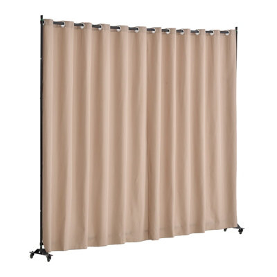 Vevor Versatile Portable Room Divider With Wheels For Office Bedroom Dining Room Brown from B&Q