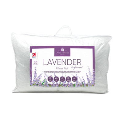 Lancashire Textiles Lavender Infused Pillow Pair from B&Q