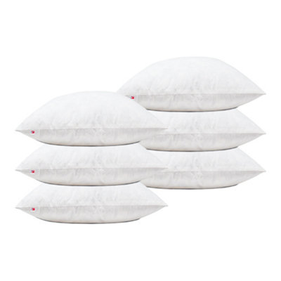 Pack Of 6 Duck Feather Cushion Pads 18" X 18" (40 Cm) Ethically Sourced 100% Cotton Downproof Cover from B&Q