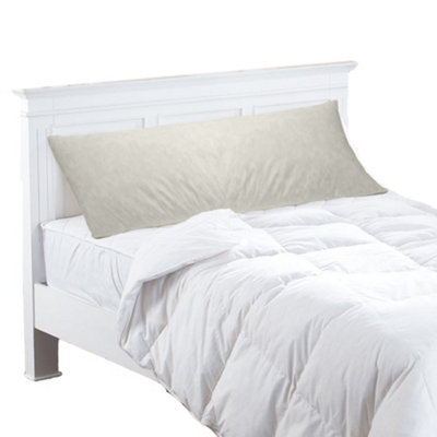 Bolster PillowcaseCotton Blend CoverFits Duck Feather Bolster Pillows (Superking6FtCream) from B&Q