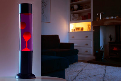 Nova Lava Lamp Purple Liquid/red Wax from B&Q