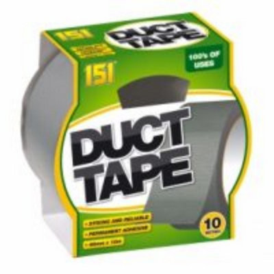 151 10M Duct Tape- Strong & Reliable 48mm X 10M-Adhesives from B&Q