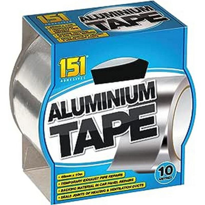 151 Silver Aluminium Tape 48mm X 10 Metres from B&Q