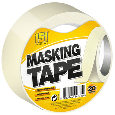 Semi-Permanent Masking Tape 48mm X 25M from B&Q