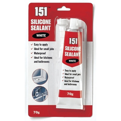 White Silicone Sealant Tube Bathroom Kitchen Shower Sealer Edging Gasket Seal - Image 9