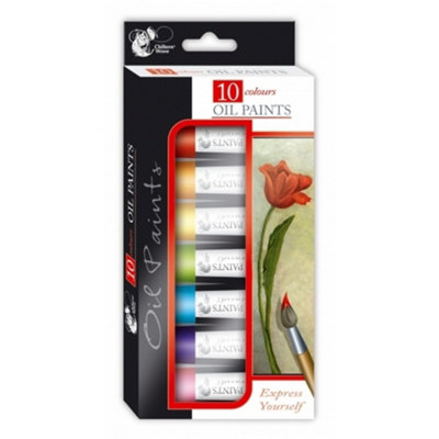 Chiltern Arts 10 Oil Paints In Colours 10 X 12Ml Paint Set from B&Q
