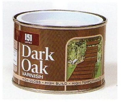 B&Q - 151 High Gloss Dark Oak Varnish180Ml