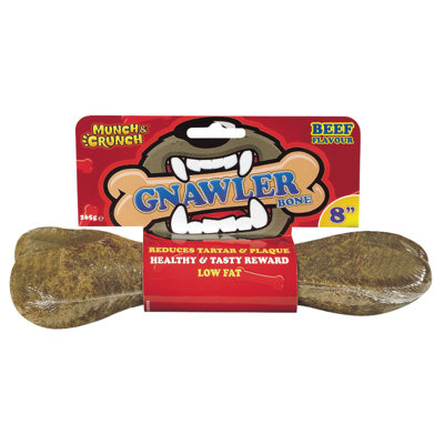 Munch & Crunch Gnawler Bone 8 Beef Flavour from B&Q