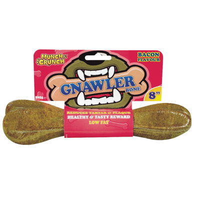 Munch & Crunch Gnawler Bone 8 Bacon Flavour X 48 from B&Q