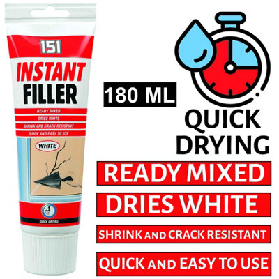 151 All Purpose Instant Filler Tube Tile Grout Powder Ready Wood Plaster Crak 180Ml