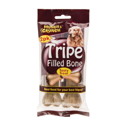 Munch & Crunch Tripe Filled Bone 2Pk X 24 from B&Q