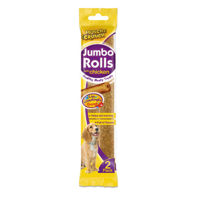 Munch & Crunch Jumbo Rolls With Chicken 2Pk X 2 from B&Q