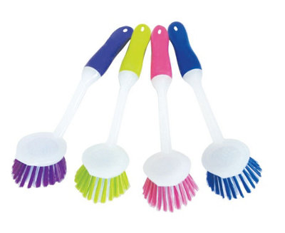 DuzzitRound Head Washing Up Dish BrushAssorted Colours from B&Q