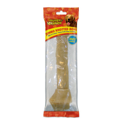 Munch & Crunch Jumbo Knotted Bone (Nat) X 48 from B&Q