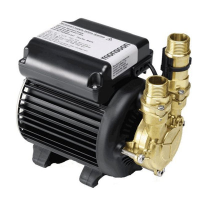 Stuart Turner Shower Pump Monsoon Standard 3.0 Bar Single Impeller Brass 46419 from B&Q
