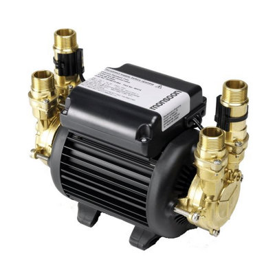 Stuart Turner Monsoon Shower Pump 1.5 Bar Positive Head Twin Impeller 46506 from B&Q