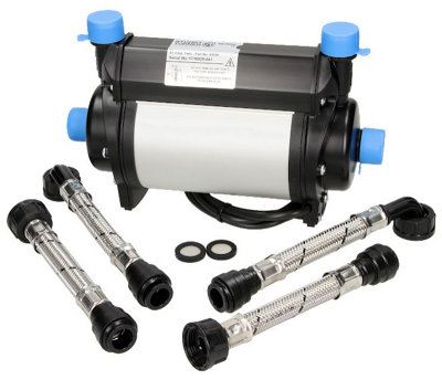 B&Q -  1.5 Bar Twin Impeller Shower Pump Techflow St + Pair Hoses