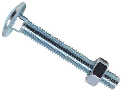 Metalmate Memcsx0860 Cup Square Hex Bolt & Nut Zp M8 X 60mm Box 25 Memcsx0860 from B&Q