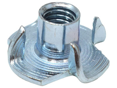 Metalmate Memptn06 Pronged Tee Nut Zp M6 X 9.0mm (Box 25) Memptn06 from B&Q
