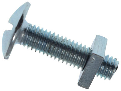 Metalmate Memrbn0516 Roofing Bolt & Nut Zp M5 X 16mm (Box 50) Memrbn0516 from B&Q