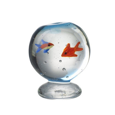 Glass Fish Bowl Nautical Bathroom Decoration by Heaven Sends 4.3 x 3cm - Image 4