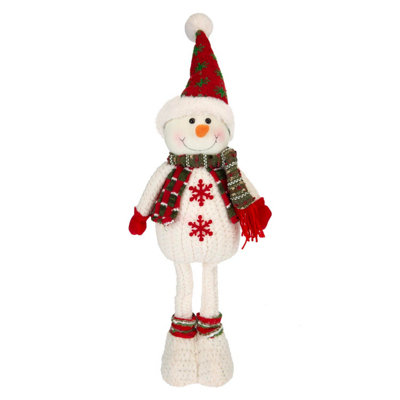 Christmas Standing Snowman Decoration 41Cm X 21.5Cm White X 1 from B&Q