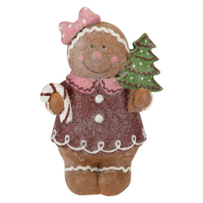Christmas Gingerbread Figurines Decoration 16Cm X 9.5Cm Brown X 1 from B&Q