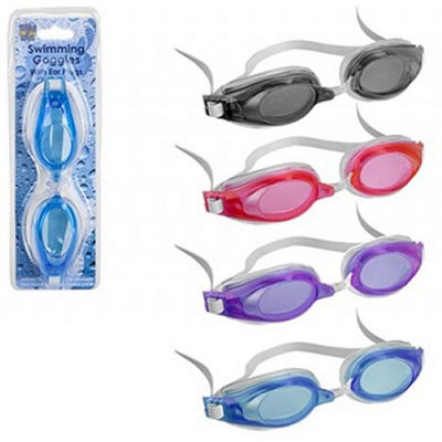 B&Q Swimming Goggles With Ear Plugs (Styles Vary)