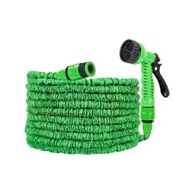 Garden Greatness 15M/50Ft Expandable Garden Hose Pipe Anti Kink With 7 Function Water Spray Gun from B&Q
