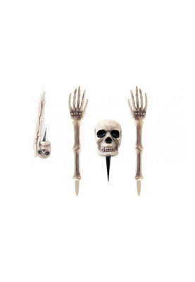 Spooky Buried Skeleton Stake Set from B&Q