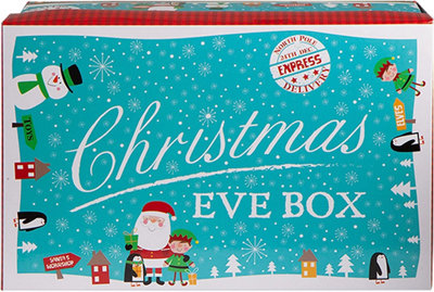  - Christmas Eve Box Blue CharacterMiniElf Delivery Favour