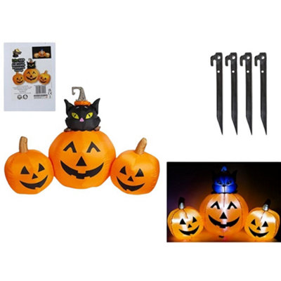 1.8M Inflatable Led Halloween Pumpkin Display from B&Q
