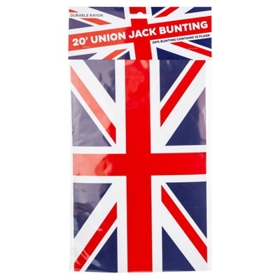  - Union Jack Bunting With 12 FlagsCoronation Jubilee Sporting Events