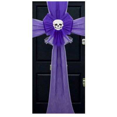 Halloween Door Bow In PurpleHalloween Accessories from B&Q