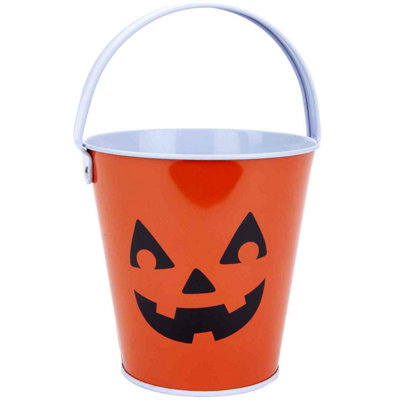 Halloween Sweets Bucket Trick Or Treat Tin Candy from B&Q