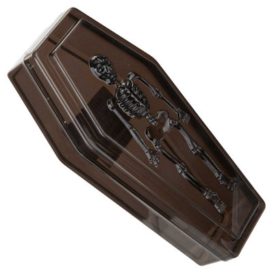  - Halloween Sweet Bowl Skeleton Coffin Box With Lid Scary