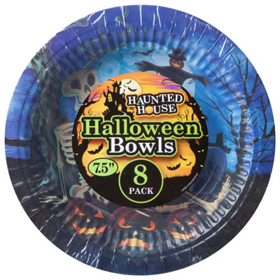 Halloween Paper Bowls Graveyard 7. 5 Inch Paper Bowls Halloween Party (8 Pack) from B&Q
