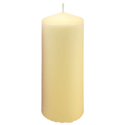 Vanilla Cream 15Cm Pillar Candle Luxury Scented Ivory Decor from B&Q