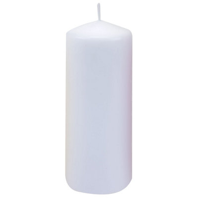 Fresh Linen 15Cm Pillar Candle Luxury Scented White Decor from B&Q