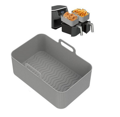PMS Silicone Air Fryer Liner Rectangle Slim Reusable Liner 19.5 X 11.5Cm from B&Q