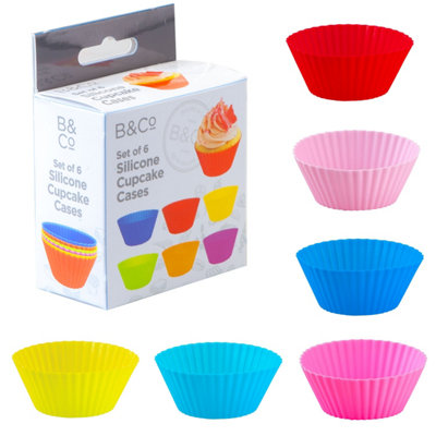 Air Fryer Silicone Cupcake CasesAir Fryer AccessoryMulticolour from B&Q