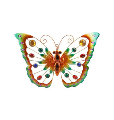 Butterfly Gem Garden Wall Art Plaque from B&Q