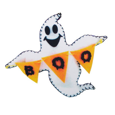  - Halloween Ghost Craft Kit Fun Felt Activity For Kids Patries Themed