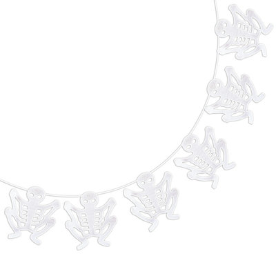 Halloween Skeleton Garland Paper Home Party Decorations Themed 3M from B&Q