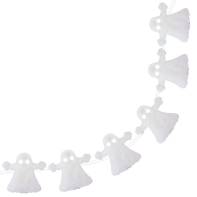 Halloween Ghost Garland Paper Home Party Decorations Themed 3M from B&Q