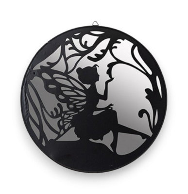 Framed Sitting Fairy Garden Mirror from B&Q