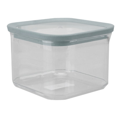 Square Food Container 500 Millilitres Airtight Storage Container Grey from B&Q