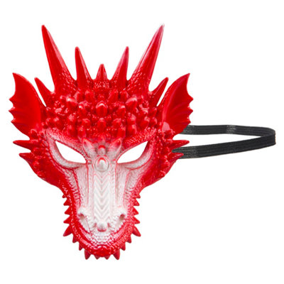  - Halloween Dragon Mask Halloween PartyTrick Or Treat 31. 6Cm Red
