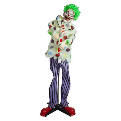  - Halloween Animated Clown Ghost Decoration Trick Or Treat 36Inch